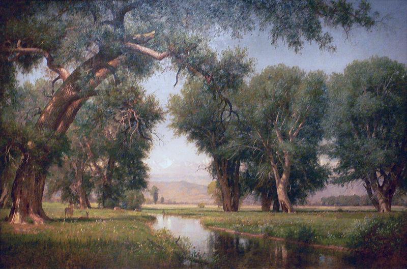 Worthington Whittredge On the Cache La Poudre River, Colorado oil painting picture